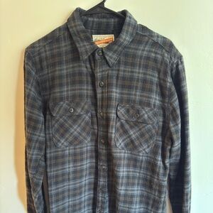 Freenote Cloth Plaid Button-Down Flannel Shirt